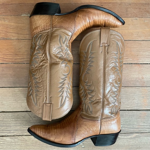 Nocona Teju Lizard Western Boots men’s size 10B - Picture 9 of 13